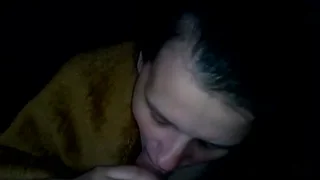 Зимним вечером обсасывает член