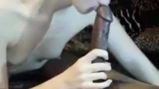 Молодая жена наслаждается с негром